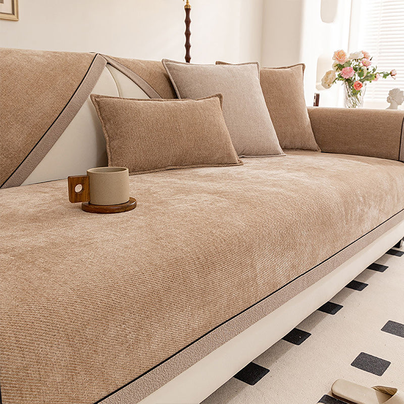 🛋️ 50 % RABATT NU! 🧵 Halksäker chenille-sofföverdrag – mjuk vaxad chenille, halkskydd & maskintvättbart – perfekt för vardagsrummet 🏠