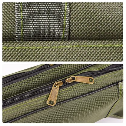 🎣 NU 50% RABATT! 🧳 Fiskespöväska & Utrustningsväska – 3-lagers kapacitet, 420D Oxford-tyg & justerbara ryggsäcksremmar – För spön, rullar & tillbehör 🎒