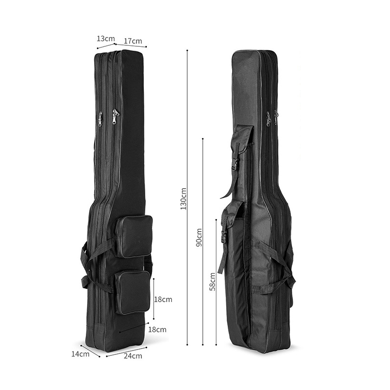 🎣 NU 50% RABATT! 🧳 Fiskespöväska & Utrustningsväska – 3-lagers kapacitet, 420D Oxford-tyg & justerbara ryggsäcksremmar – För spön, rullar & tillbehör 🎒
