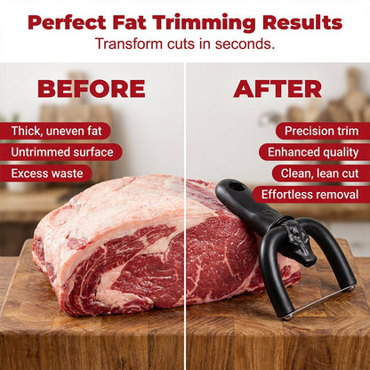 🥩 Handhållen fetttrimmer för nötkött & fläsk – ta bort överflödigt fett enklare – perfekt för grillning och matlagning 🔥
