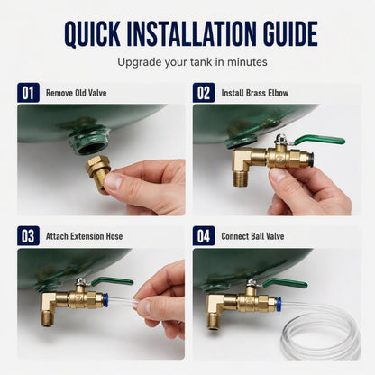 🔧 50% RABATT!!!💦 Universellt dräneringsventilkit för luftkompressor, enkel installation och dränering🚰✨