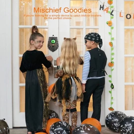 🎃 Bästsäljare inför Halloween 2026! 😈 Dörrklocka föreställande en enögd demon