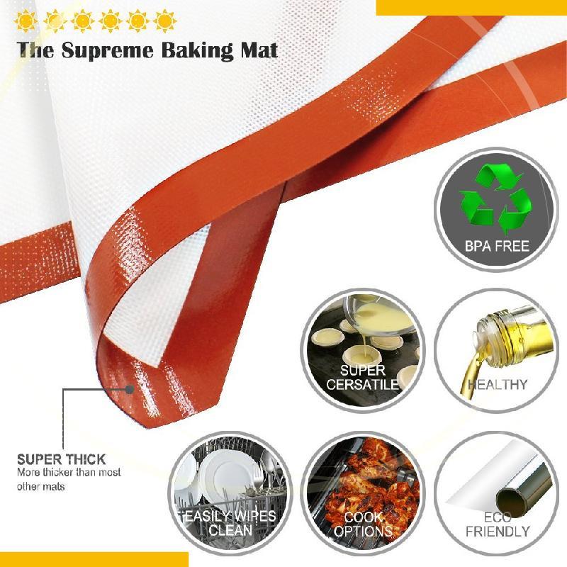 🧑‍🍳 50% RABATT NU! Bakmatta av silikon – non-stick, livsmedelssäker & värmetålig – perfekt för bakning, knådning och kavling 🍪✨