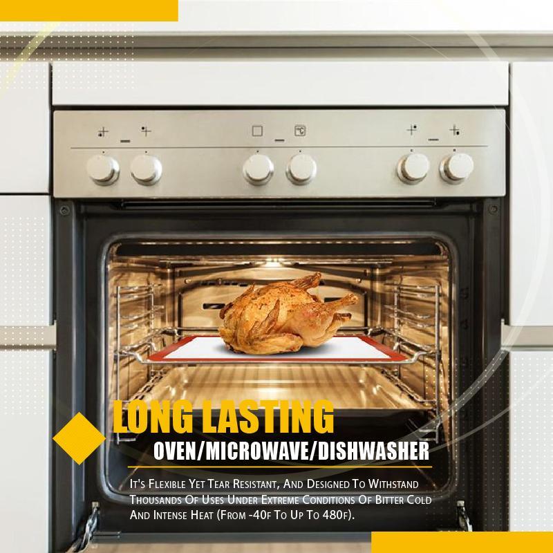 🧑‍🍳 50% RABATT NU! Bakmatta av silikon – non-stick, livsmedelssäker & värmetålig – perfekt för bakning, knådning och kavling 🍪✨