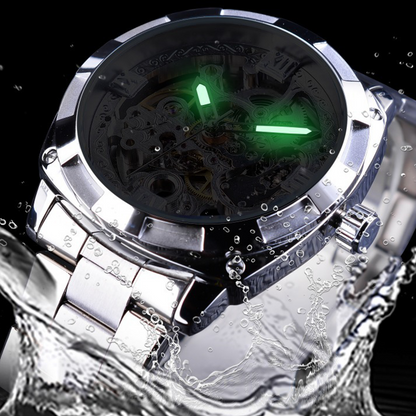 ⌚ 50% RABATT! 🦴 Skelett Automatklocka för Herrar – Mekaniskt Urverk, Öppet Urtavla & Elegant Design – Perfekt Kombination av Hantverk & Stil ✨