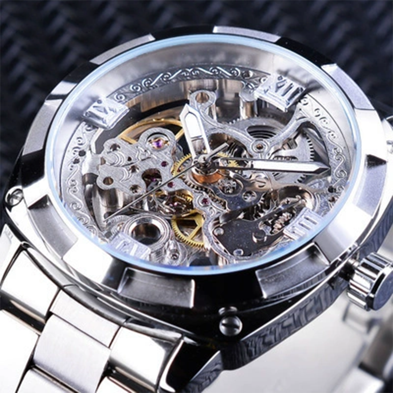⌚ 50% RABATT! 🦴 Skelett Automatklocka för Herrar – Mekaniskt Urverk, Öppet Urtavla & Elegant Design – Perfekt Kombination av Hantverk & Stil ✨