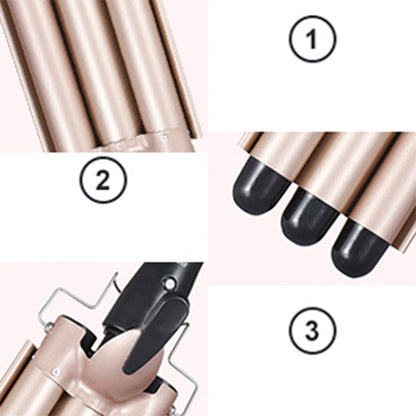 3-Barrel Locktonger med Justerbar Temperatur