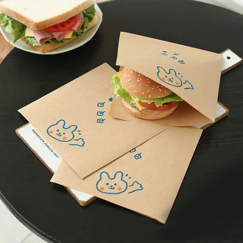 🥪Fettresistenta Papperspåsar för Smörgåsinpackning