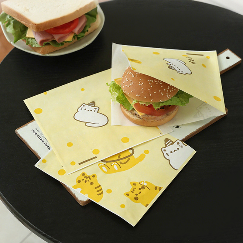 🥪Fettresistenta Papperspåsar för Smörgåsinpackning