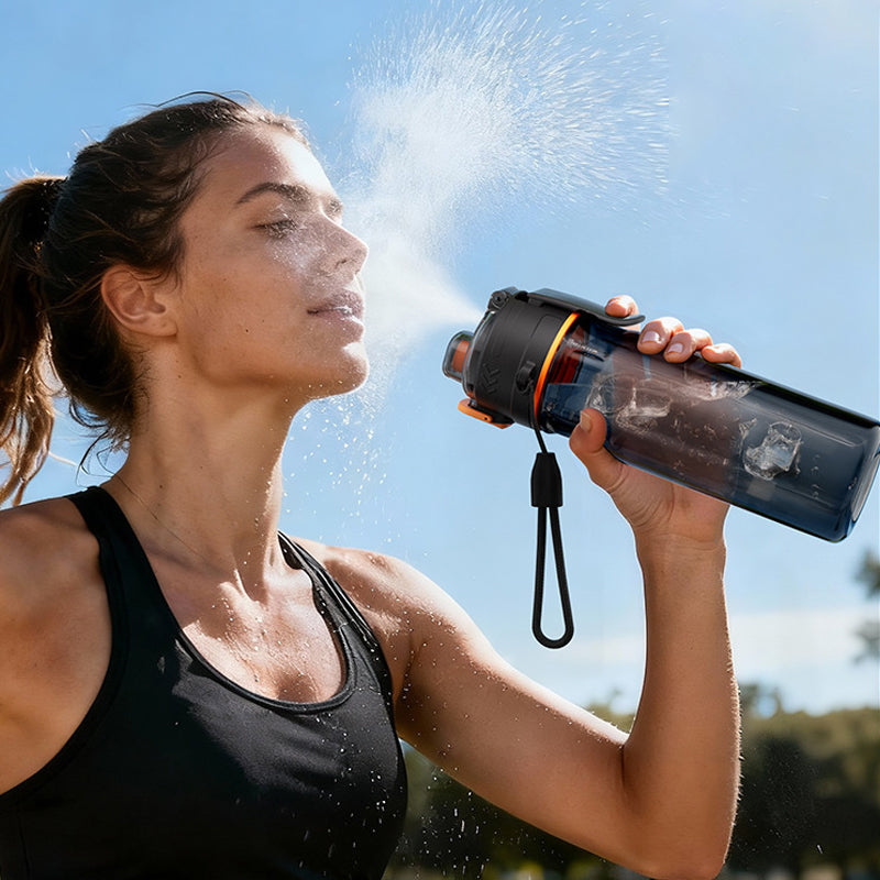 Utomhus Sportvattenflaska med Sprayimma