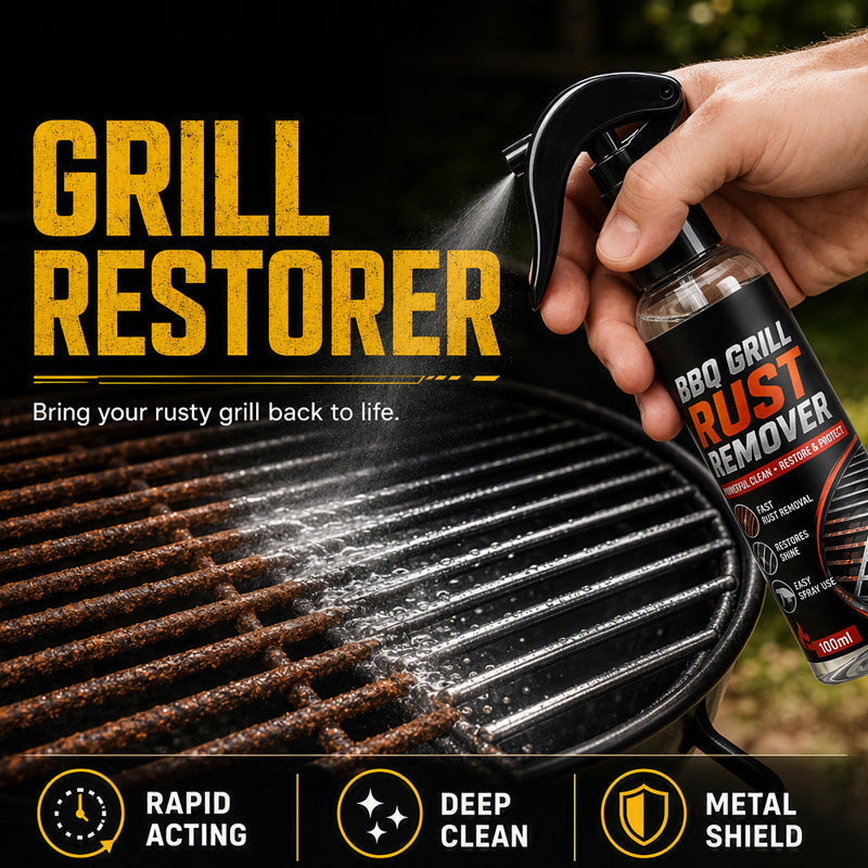 🔥⏰ 2+1 GRATIS endast under begränsad tid – Grillrost-rostborttagningsspray för borttagning av rost och envisa avlagringar 🍖