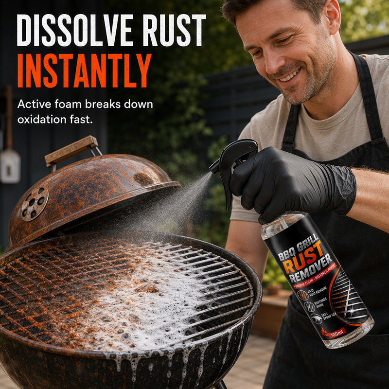 🔥⏰ 2+1 GRATIS endast under begränsad tid – Grillrost-rostborttagningsspray för borttagning av rost och envisa avlagringar 🍖