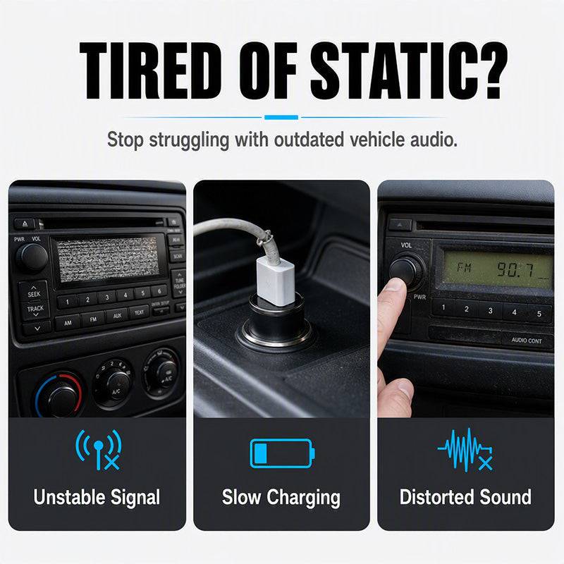 🚗 50 % RABATT! Uppgradera bilen med Bluetooth – spela musik och ring handsfree direkt från bilradion