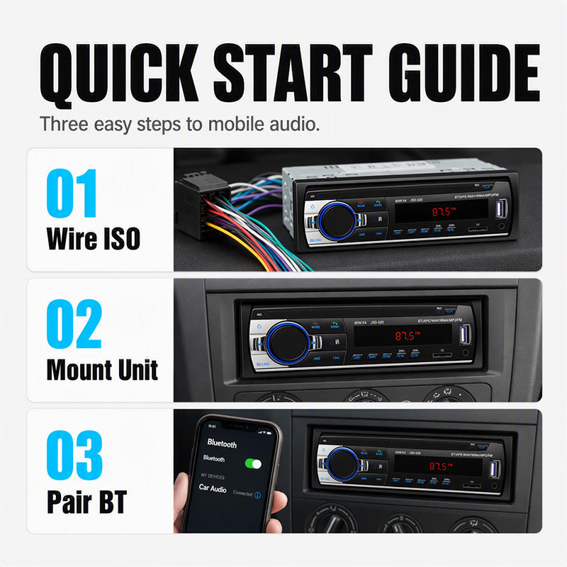 🚗 50 % RABATT! Uppgradera bilen med Bluetooth – spela musik och ring handsfree direkt från bilradion