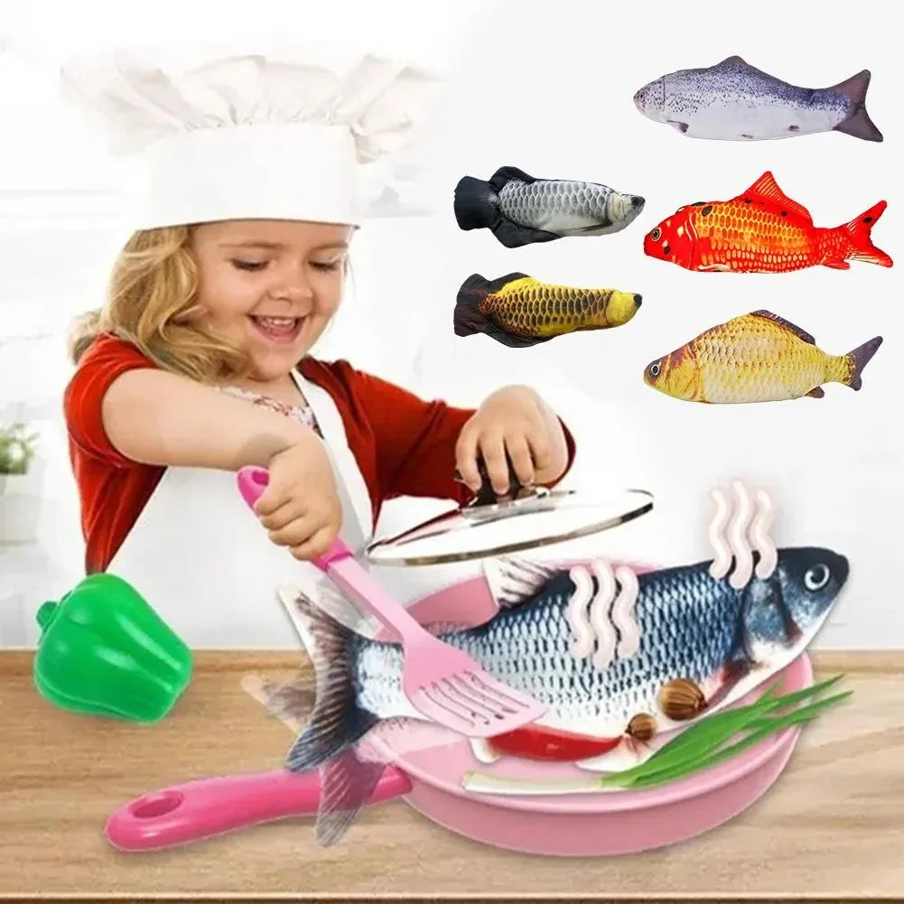 🐟✨50% RABATT! 👶🌊 Babyleksak Fisk för Barn – Självständig Rörelse, USB-laddningsbar & Interaktiv Sensor för Motorisk Utveckling. Över 14 267 Nöjda Bebisar!✨