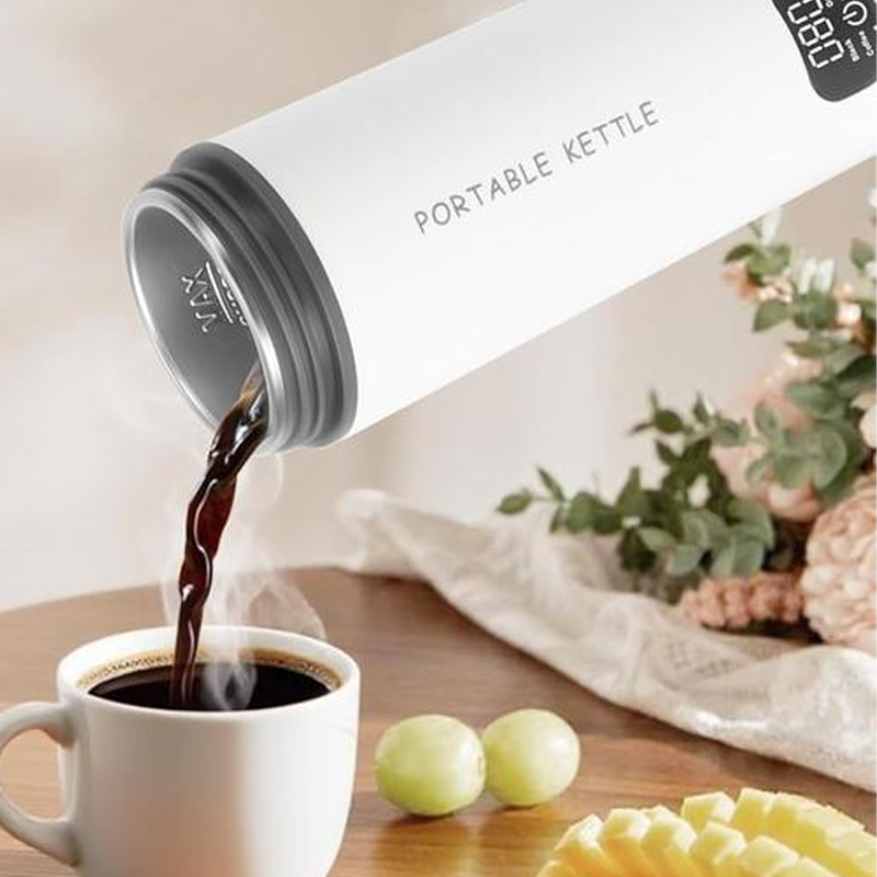 🔥 BLIXTREA: 50% RABATT! 💧 Portabel Elektrisk Vattenkokare – Rostfritt Stål 304 – 500 ml & 6 Temperaturer för Resor & Kontor ☕