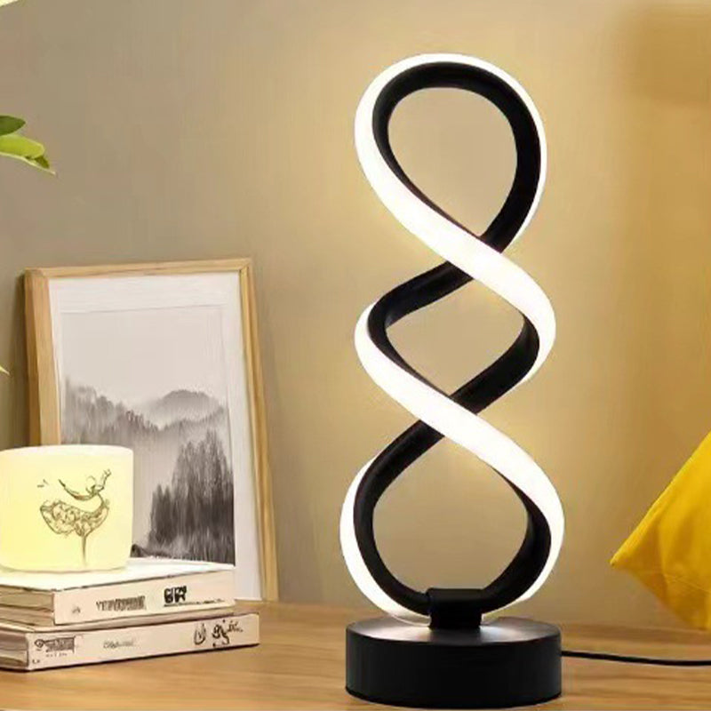 Modern Dubbelhelix Bordslampa