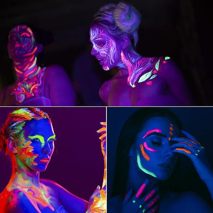 Luminescent water-soluble human body painting crayon