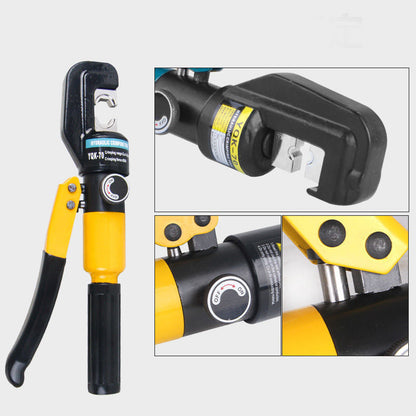 ⚡ Manuellt Hydrauliskt Krimpverktyg – YQK-70/120, Utbytbara Matriser, Ergonomiskt Handtag