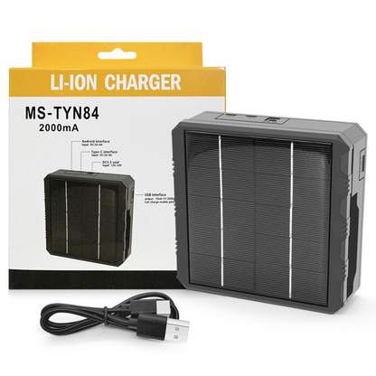 🎉 2026 Sale — Over 19,000 Sold!☀️ 4‑Slot Solar Lithium Battery Charger‑Outdoor Multi‑Function Power Station 🔋