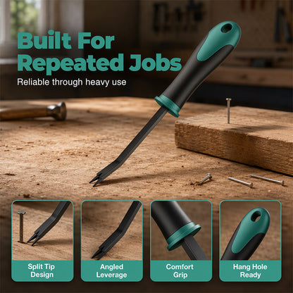 🔨 50 % RABATT NU! 🛡️ Ergonomisk häftklammerborttagare spikdragare – vinklad spets, hållbar & bekväm – perfekt för renovering och träarbete 🛠️