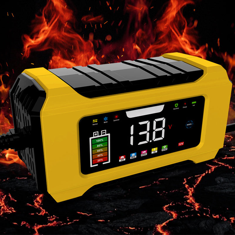 12V 6A Smart Billaddare med LCD-display