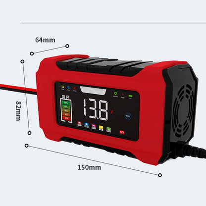 12V 6A Smart Billaddare med LCD-display
