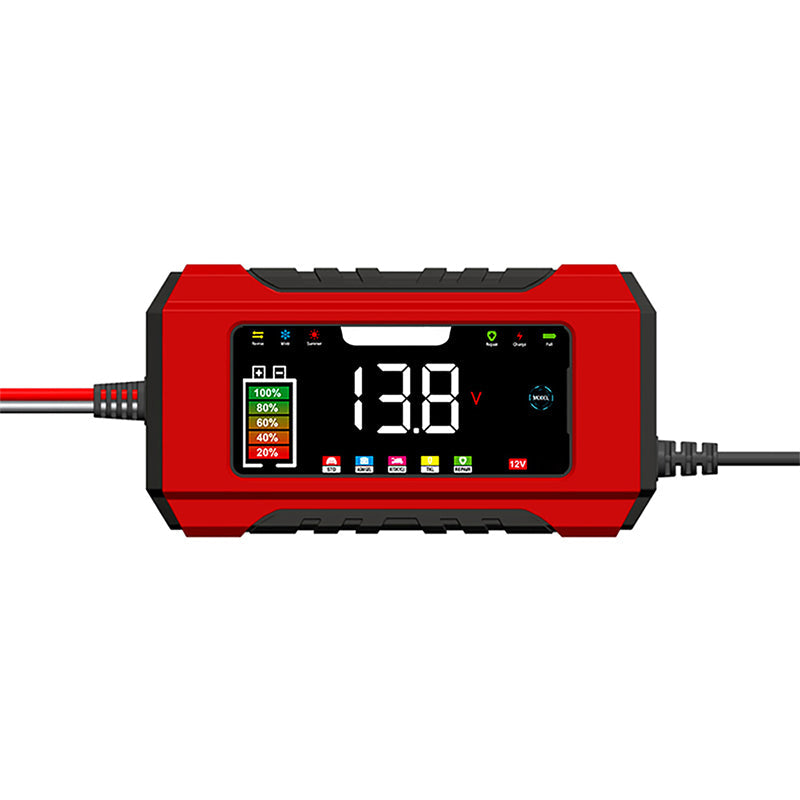 12V 6A Smart Billaddare med LCD-display
