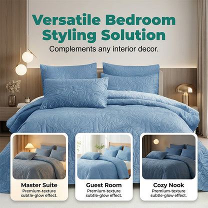 ⏳Begränsad tid 50% rabatt⏰Enfärgad 100% bomull sängkläder 4-delars set🛏️