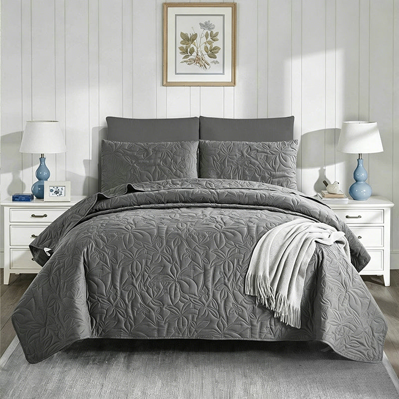 ⏳Begränsad tid 50% rabatt⏰Enfärgad 100% bomull sängkläder 4-delars set🛏️