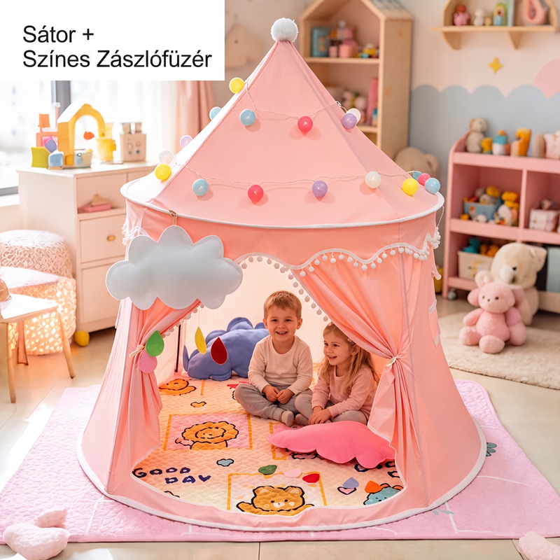 🏰✨ Inomhus Lektält för Barn – Barnens Hemliga Gömställe 🧒👦