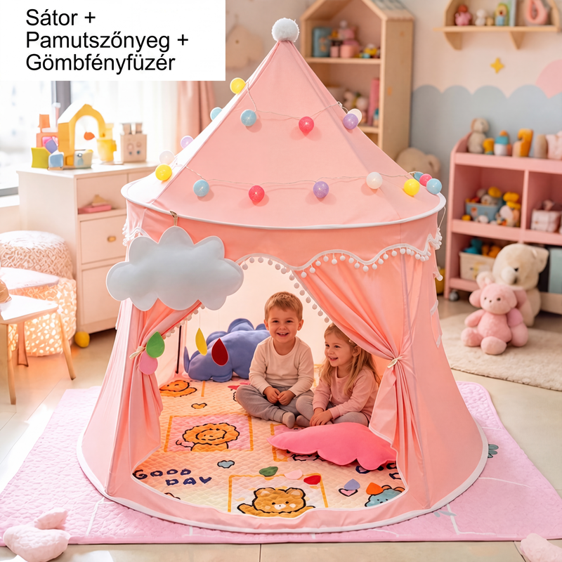 🏰✨ Inomhus Lektält för Barn – Barnens Hemliga Gömställe 🧒👦