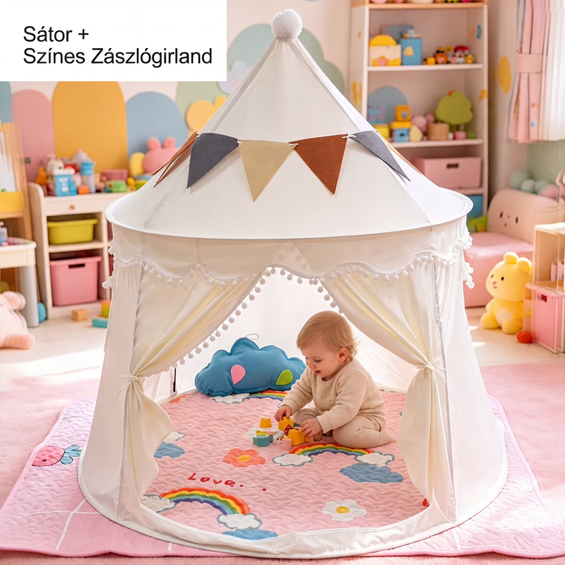 🏰✨ Inomhus Lektält för Barn – Barnens Hemliga Gömställe 🧒👦