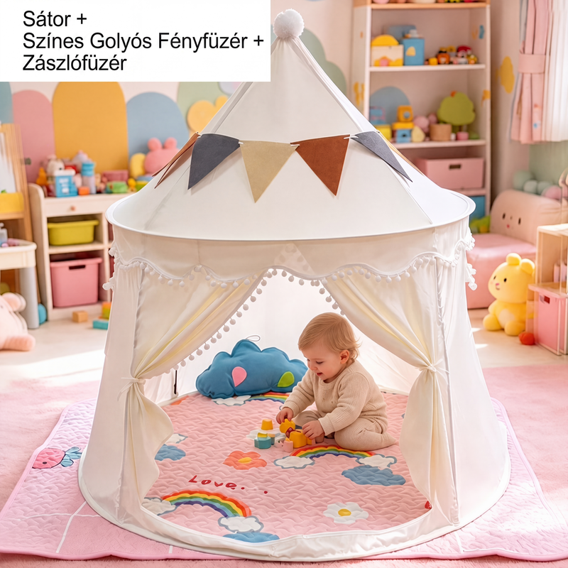 🏰✨ Inomhus Lektält för Barn – Barnens Hemliga Gömställe 🧒👦