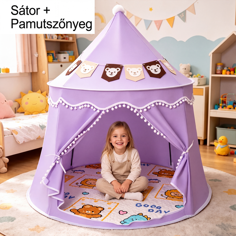 🏰✨ Inomhus Lektält för Barn – Barnens Hemliga Gömställe 🧒👦