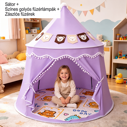 🏰✨ Inomhus Lektält för Barn – Barnens Hemliga Gömställe 🧒👦