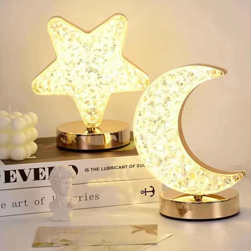 ✨50% RABATT⏰ 3‑färgad LED‑kristallatmosfärlampa, tre lägen för mysig belysning – perfekt för sovrum, vardagsrum och fest