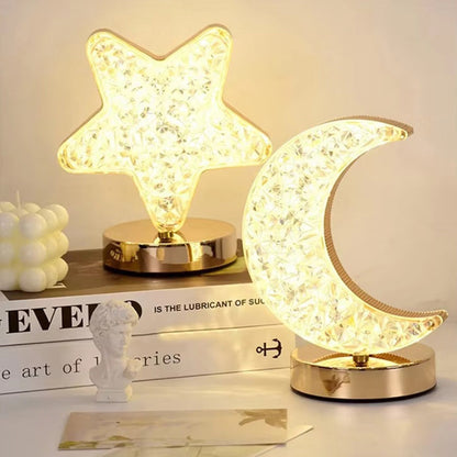 ✨50% RABATT⏰ 3‑färgad LED‑kristallatmosfärlampa, tre lägen för mysig belysning – perfekt för sovrum, vardagsrum och fest