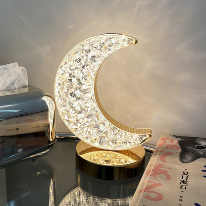 ✨50% RABATT⏰ 3‑färgad LED‑kristallatmosfärlampa, tre lägen för mysig belysning – perfekt för sovrum, vardagsrum och fest