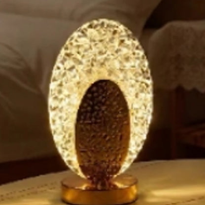 ✨50% RABATT⏰ 3‑färgad LED‑kristallatmosfärlampa, tre lägen för mysig belysning – perfekt för sovrum, vardagsrum och fest