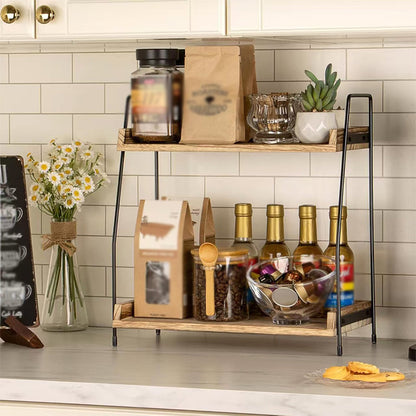 2-Tier Countertop Organizer Shelf