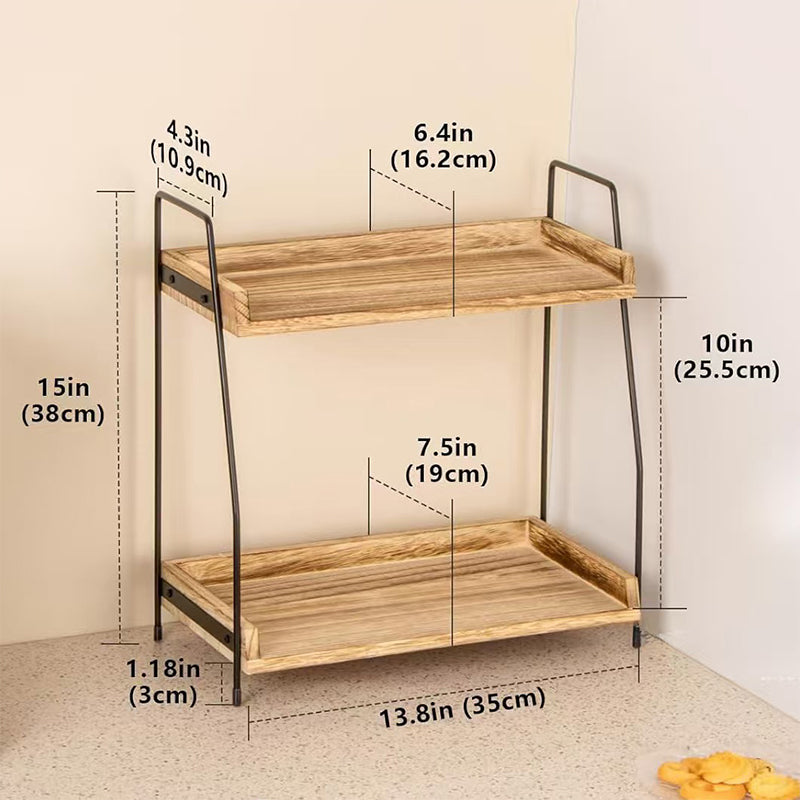 2-Tier Countertop Organizer Shelf