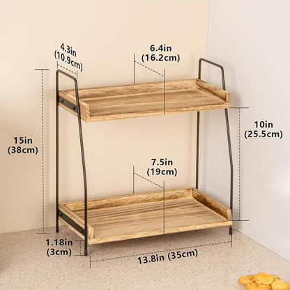 2-Tier Countertop Organizer Shelf
