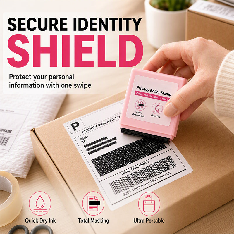 🔥 50% RABATT! 🔒 Sekretessrullstämpel – Dölj enkelt personuppgifter på paket, brev & fakturor 📦