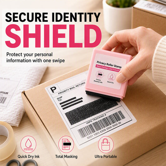 🔥 50% RABATT! 🔒 Sekretessrullstämpel – Dölj enkelt personuppgifter på paket, brev & fakturor 📦