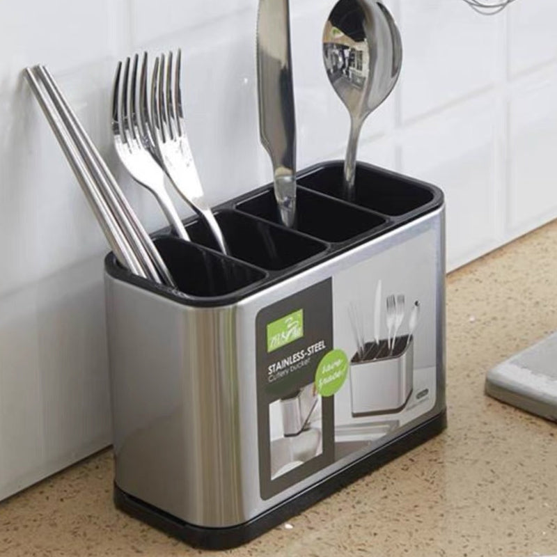🍴50% RABATT⏰ Rostfritt stål bestickförvaring, platsbesparande för köksbordet