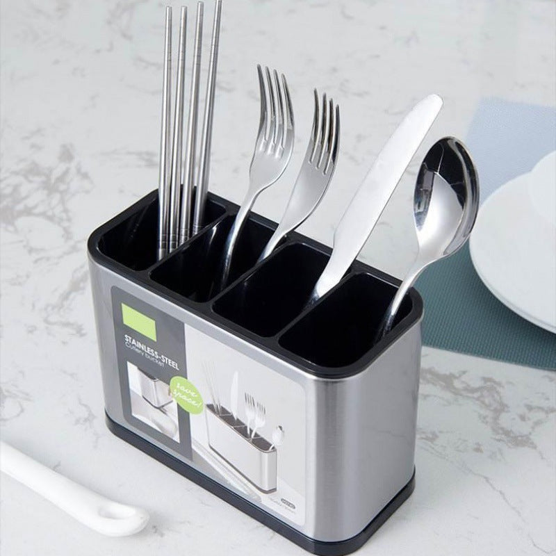🍴50% RABATT⏰ Rostfritt stål bestickförvaring, platsbesparande för köksbordet