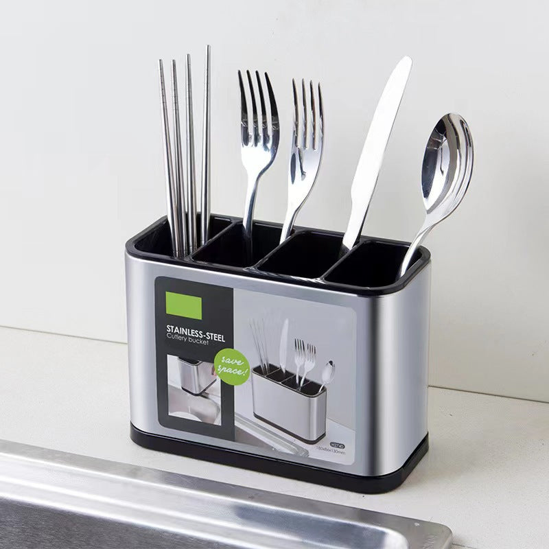 🍴50% RABATT⏰ Rostfritt stål bestickförvaring, platsbesparande för köksbordet