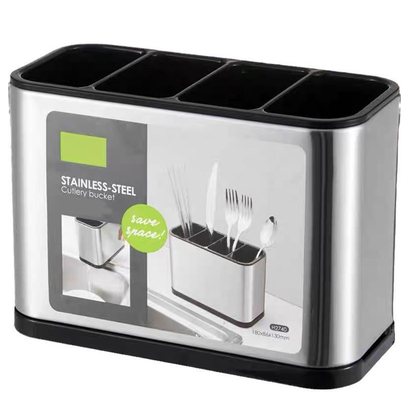 🍴50% RABATT⏰ Rostfritt stål bestickförvaring, platsbesparande för köksbordet