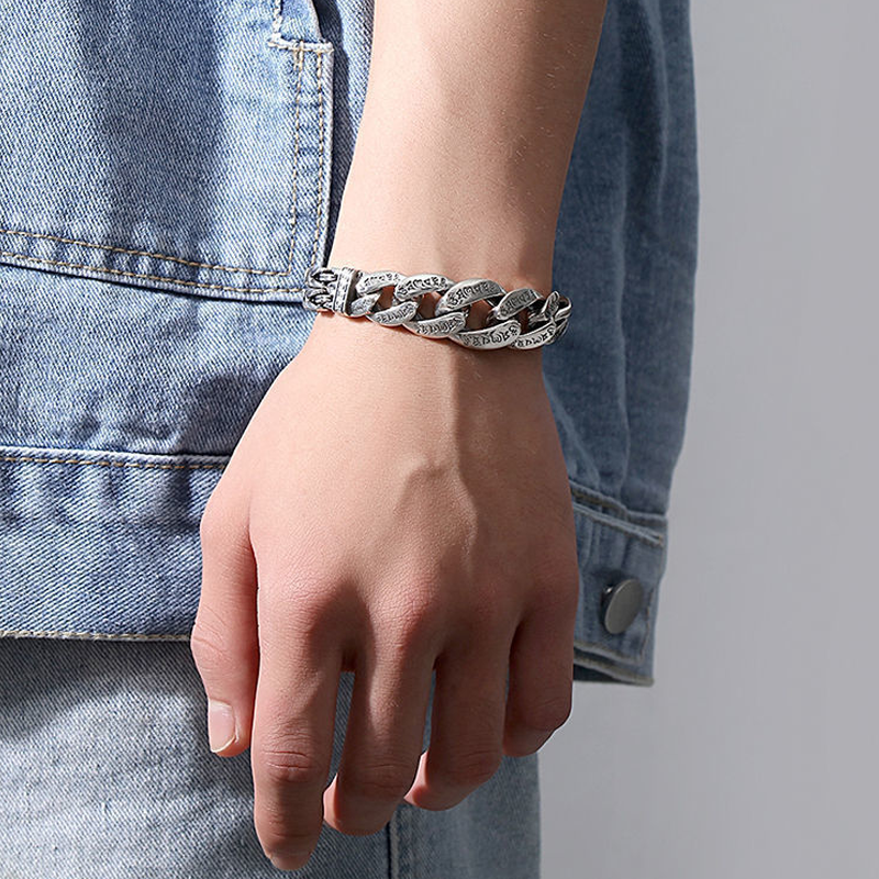 📿 Spara 50 %! ✨ Retro Mantra-armband för män – Design med sex stavelser, snyggt och meningsfullt ✨